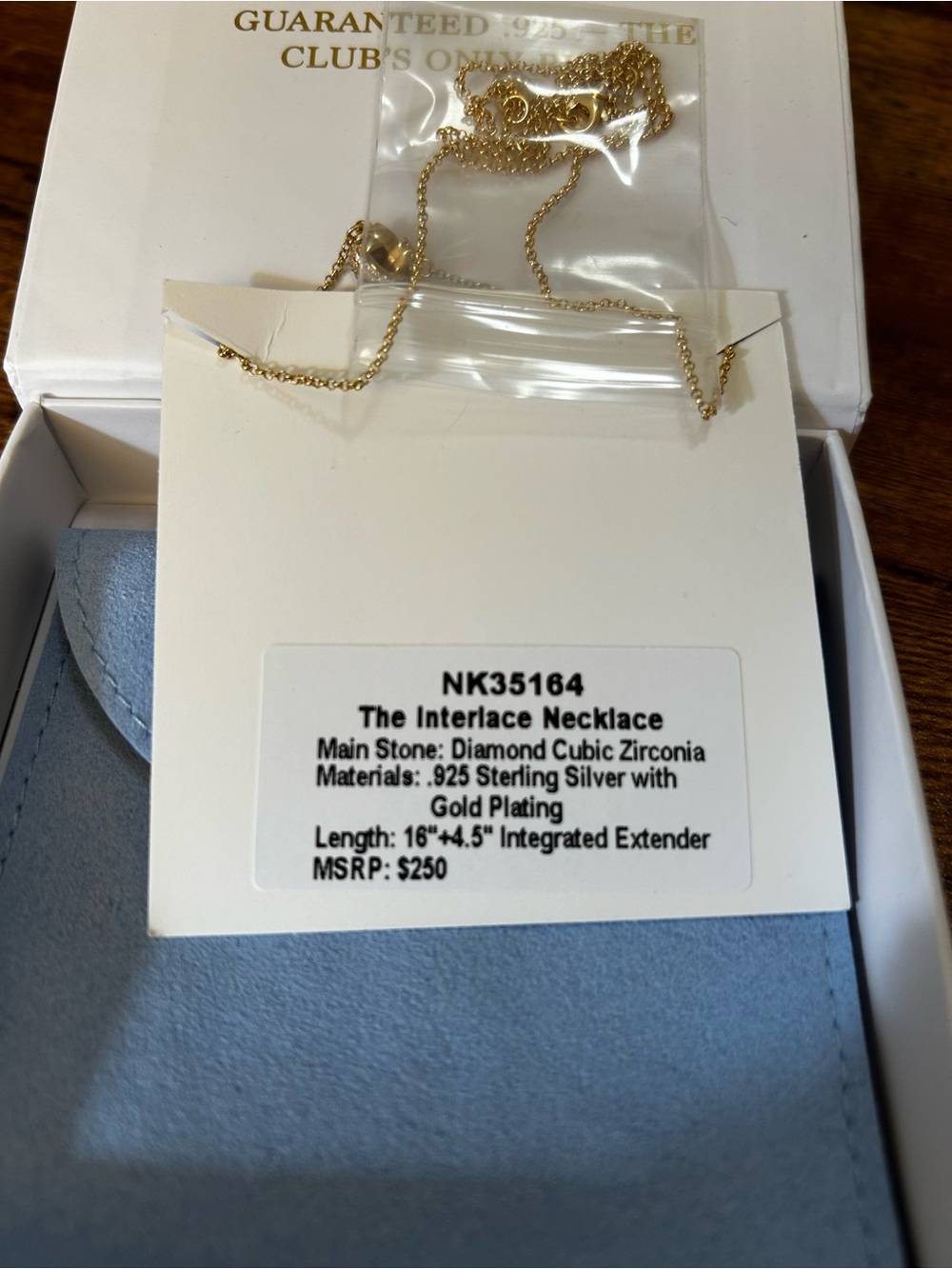 Bomb Party Vermeil “The Interlace Necklace” - Picture 2 of 2